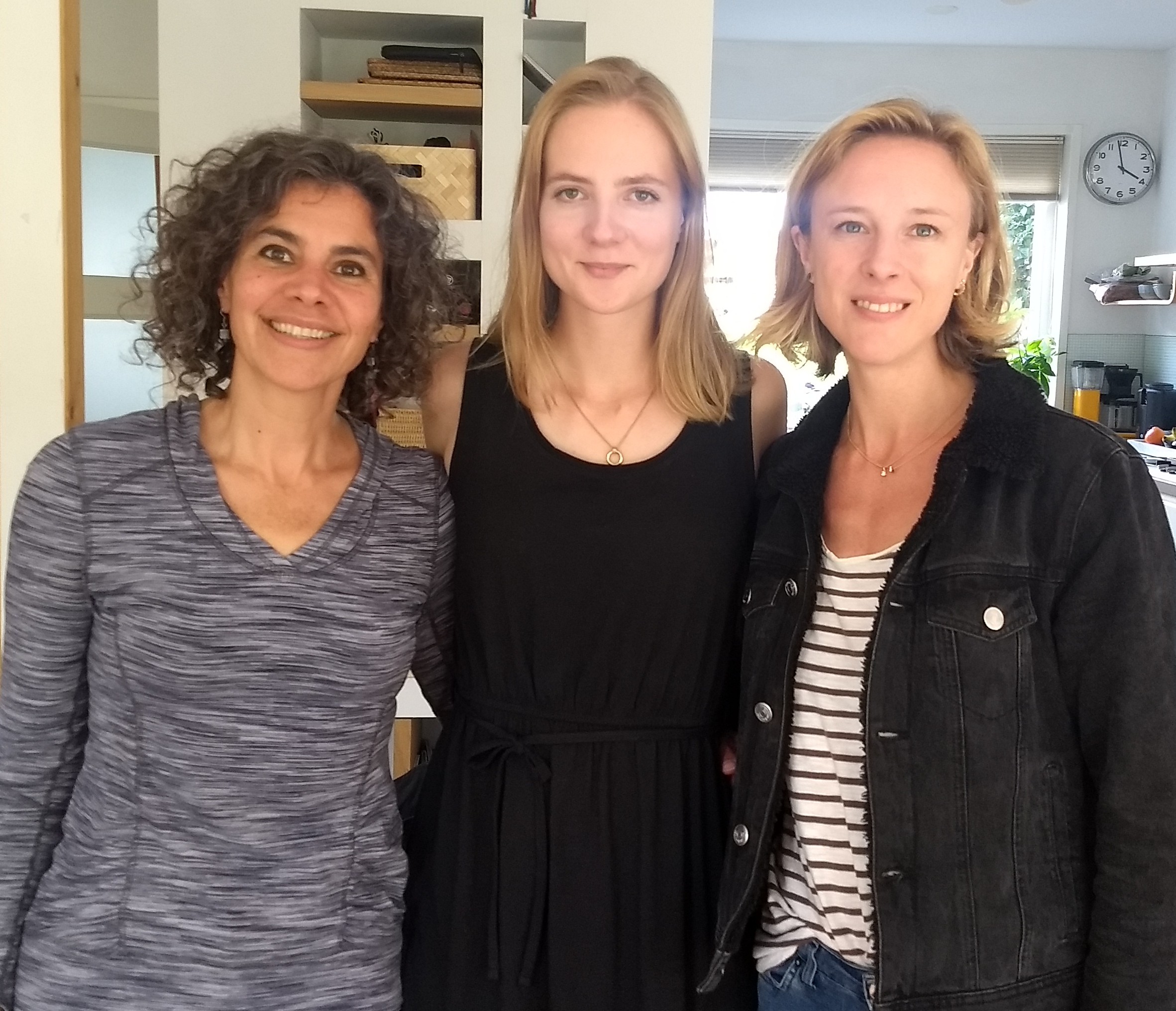 Our board members from left to right: Rudayna Abdo, Sara Lönegård, and Stephanie Fairbank
